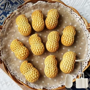 30g 50g 75g Mini Peanut Shape Moon Cake Mold Cookie Cutter Frame Creative Cake Crisp Pastry Dessert Baking Accessories Gadgets - Image 2