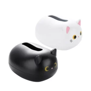 Kawaii Cat Tissue Box Livingroom Napkin Storage Box Kitchen Paper Container Desktop Toilet Paper Holder for Bathroom Dormitory - Image 6