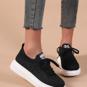 Women's Shoes 2022 New Spring and Autumn Sports Shoes Low Heel Platform Shoes Mesh Breathable Casual Shoes Light Walking Shoes - Image 6
