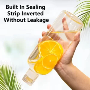 300-1000ML Glass Water Bottle Large Capacity Multi-function Creative Simple Milk Cup Portable Transparent Outdoor Sports Bottle - Image 4