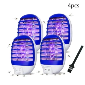 2/4/6Pcs LED Socket Mosquito Killer Lamp US/EU Plug Electric Mosquito Fly Bug Insect Trap Killer Night Lamp - Image 3