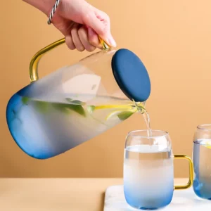 Thickened Glass Cold Kettle, Household Juice Kettle with Cover Filter, High Borosilicate Teapot Cup Set, Creative Gift - Image 6