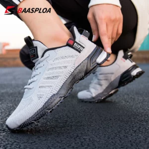 Men's Running Shoes Baasploa Male Sneakers Shoes Breathable Mesh Outdoor Grass Walking Gym Shoes For Men Plus Size 41-50 - Image 1