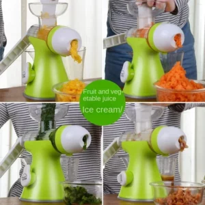 Household Small Manual Juicer Cup, Lemon Juice Squeezing Hand Cranked Original Juicer, Ice Cream Machine Juicer - Image 4