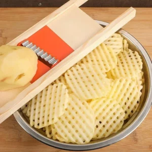 Potato Slicer Cut Potato Grid Artifact Grid Wipe Grid Knife Vegetable Cutter Wave Knife Cut Flower Knife Gadgets Accessories New - Image 3