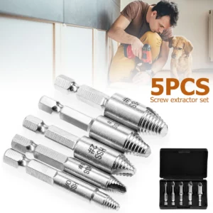 SenNan 5Pcs Damaged Screw Extractor Drill Bit High Speed Steel Double Easily Take Out Side Drill Out Broken Screw Remover Bolt - Image 2