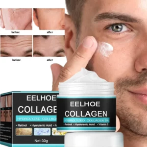 Collagen Anti Wrinkle Cream For Men Hyaluronic Remove Wrinkles Firming Lifting Moisturizing Anti Aging Brightening Face Care New - Image 2