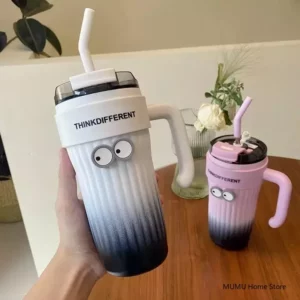860ML Large Capacity Coffee Cup Tumbler Water Cup Car Thermos Bottle Stainless Steel Ice Bomber Cup Outdoor Sport Insulated Cup - Image 2