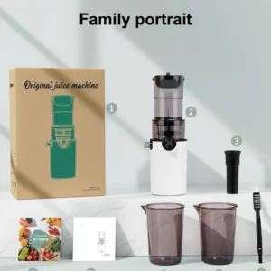 200W Electric Slow Juicer Automatic Large Caliber Original Juicer Orange Celery Juicer Residue Juice Separation Fruit Juicer 2L - Image 6