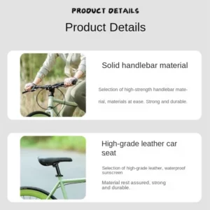 FJ High Carbon Steel Frame Painted Body Dead Fly Road Bike Adult Adolescent Single Speed Ultra Light 700C Flat Handle City Bike - Image 2