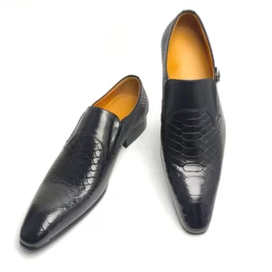 Fashions slip-on loafers buckle leather Shoe daily casual shoes men's Business Formal Office Shoes original designer British - Image 4