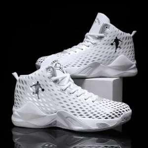 Brand Mens Basketball Shoes Boys High-top Sneakers Casual Breathable Tennis Shoes Womens Comfortable Non-slip Youth Sports Shoes - Image 1