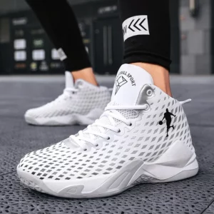 Brand Mens Basketball Shoes Boys High-top Sneakers Casual Breathable Tennis Shoes Womens Comfortable Non-slip Youth Sports Shoes - Image 5