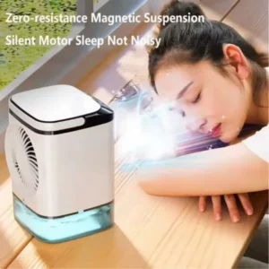 Xiaomi Mijia Portable Air Conditioner Fan Dual Spray Ultrasonic Atomization 3Speed Mute Air Cooler Night Light Electric Fan Home - Image 6