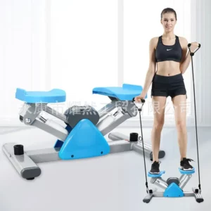 Home Fitness Trainer Exercise Stair Stepper Twister Mini Stepper with Elastic Band for Home Workout - Image 5