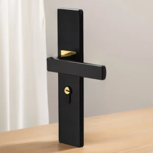 Mute Door Lock Anti-theft Mechanical Door Lock Split Handle Door Handle Lock with Keys Security Entrance for Interior Wood Door - Image 4