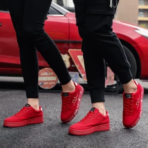 Fashion Women Vulcanized Shoes Sneakers Ladies Lace-up Casual Shoes Breathable Canvas Lover Shoes Graffiti Flat Zapatos Hombe - Image 6