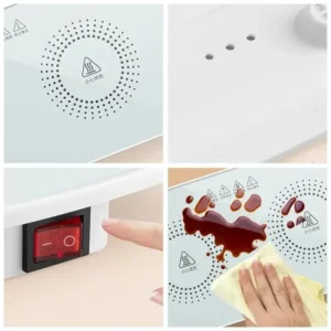 Electric Food Warming Tray Food Warming Tray Long Lasting Warming Plates Fast Heating Food Warmer Tray for Home Dinner Plate - Image 5