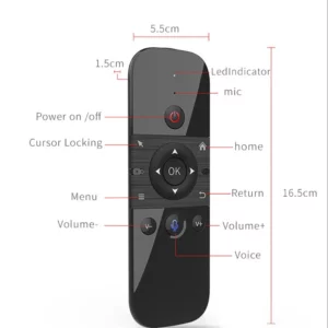 Wireless Air Voice Mouse 2 in 1 2.4G Bluetooth Mini Keyboard Rechargeable Remote Control IR Learning for Smart TV Android TV Box - Image 6