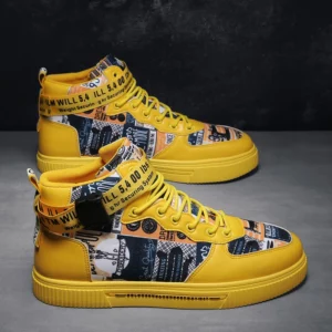 Men's Sneakers Damping Air Cushion Casual Shoes Graffiti Young Man Shoes Cool Comfortable Boots Men Zapatillas Hombre - Image 3