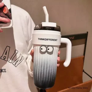 860ML Large Capacity Coffee Cup Tumbler Water Cup Car Thermos Bottle Stainless Steel Ice Bomber Cup Outdoor Sport Insulated Cup - Image 3