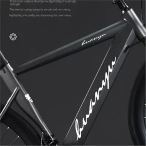 FJ Bend High Carbon Steel Variable Speed Wind Shock Absorber Road Bike 700C Male Female Adult Student Disc Brake 24 Speed Bikes - Image 2