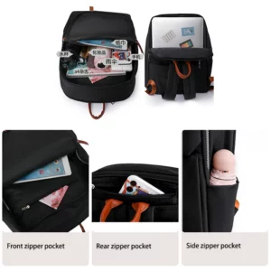 Men Backpacks Women Oxford Waterproof Rucksack Business Computer Bag Casual Travel Backpack Senior High School Student Schoolbag - Image 5