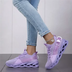 Hot Sale Fashion Purple Casual Sneakers Women Men Blade Running Shoes Big Size 48 Light Breathable Sports Shoes Men Mesh Sneaker - Image 2