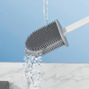 Toilet Brush Silicone Toilet Cleaning Brush Wall Mounted Toilet Cleaner Brooms Set Modern WC Kit Beauty Bathroom Accessories - Image 5