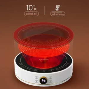 New Electric Ceramic Stove Home Mini Tea Cooker 2000W High Power Induction Cooktop Round Induction Cooker Kitchen Appliances 인덕션 - Image 4