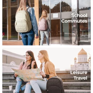 BAGSMART 15.6 Inch Laptop Backpack Waterproof Backpack for Women Fashion Bags for Teenage Girls Cute School Bag Large Female Bag - Image 4