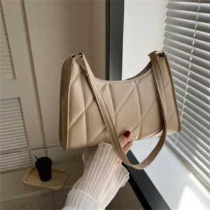 Black PU Leather Shoulder Bag Retro Solid Color Casual Female Hobos Handbags Women's Fashion Handbags Shopper Clutch Purse - Image 5