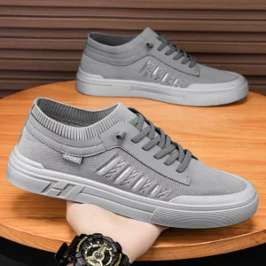 Summer Casual Sneakers for Men Breathable Loafers Lightweight Round Head Solid Colour Non-slip Flats Zapatillas Para Hombres - Image 1