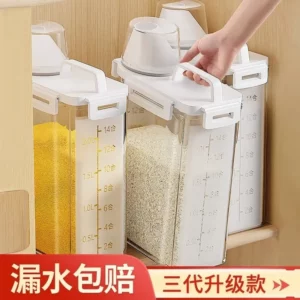Food grade five grain and miscellaneous storage box, rice bucket tank, sealing kitchen utensil - Image 3