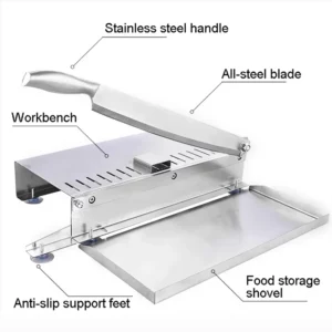 Home Kitchen Manual Frozen Meat Slicer Bone Cutting Tool Stainless Steel Minced Lamb Bone Meat Cutter Chicken Duck Fish Cutting - Image 6