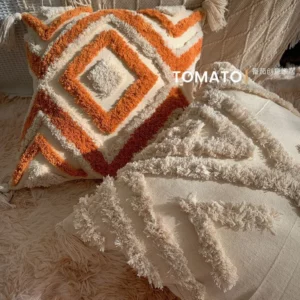 Bohemian Pillow Cushion Cover Geometry Embroidered Tassel EmbroideryLong Pillowcase Living Room Sofa Home Decor Customized - Image 3
