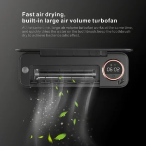 New Xiaomi UV Toothbrush Razor Storage Sterilizer Rechargeable Tooth Brush Holder Wall-Mount With LED Display Bathroom Accessori - Image 3