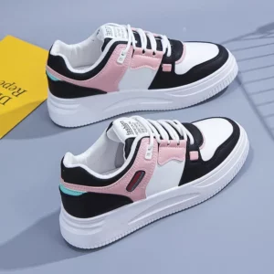Thick Soled Casual Sports Shoes 2024 New Simple Flat Bottomed Board Shoes for Women's Sports Vulcanized Shoes Zapatillas Mujer - Image 1