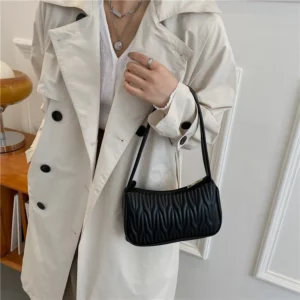 Fashion Women Handbag PU Leather Shoulder Bags Female Casual Solid Messenger Bag for Women Luxury Underarm Bag Feminina - Image 2