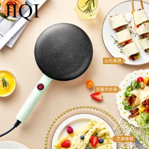 Automatic Pancake Making Machine Instant Heating DIY Snack Burrito Baking Pan Crepe Maker Spring Roll Flapjacks Lasagna Skille - Image 2