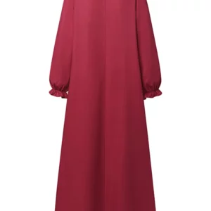 ZANZEA Long Sleeve Islamic Long Robes Abaya Women Muslim Fashion O Neck Casual Vestidos Loose Turkey Floral Printing Maxi Dress - Image 5