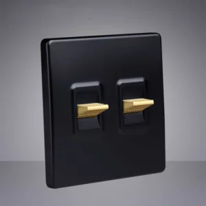 Retro Toggle Switch Gold Lever 1 2 3 4 Gang 2 Way Wall Light Switch PC Panel Wall Socket For Home - Image 3