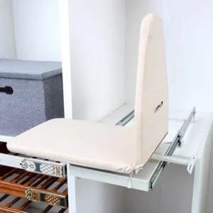 Wardrobe Push-pull Folding Ironing Board Rotatable/Stretchable /Washable In-cabinet Mute Damping Hidden Hardware Accessories - Image 3