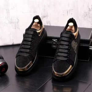 Luxury Royal Style Mens Wedding Dress Shoes Spring Handmade Embroidery Pattern Exotic Designer Loafers Fashion Casual Sneakers - Image 5