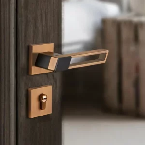 Zinc Alloy Door Handles Pair Lock Thickened Panel Handle Door Hardware Living Room Door Locker Household Hardware Bedroom Pulls - Image 4