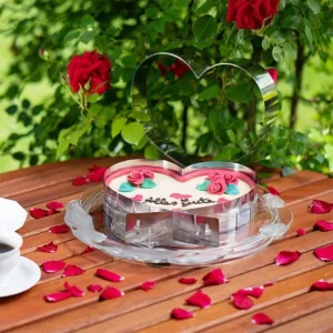 6-12 Inch Lover Heart Cake Mold Mousse Ring Adjustable 3D Collar Surround Film Stainless Steel Baking Tool Valentines Day Gift - Image 2