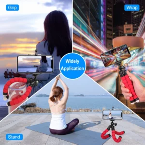 Selens Tripod Flexible Sponge Octopus Adjustable Mini Camera Tripod For Phone Holder Clip Stand For IPhone Xiaomi Huawei Ipad - Image 4