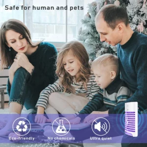 Electric Mosquito Lamp Anti Fly Moth Bug Insect Trap Lamp No Radiation Pest Kill EU/US/UK Plug - Image 2