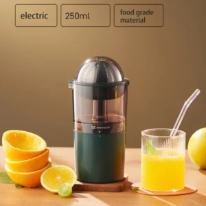 250ML Electric Juicer Blender Portable Fruit Extractor Orange Juice Maker Mini Mixer Usb Rechargeable Lemon Extractor - Image 4
