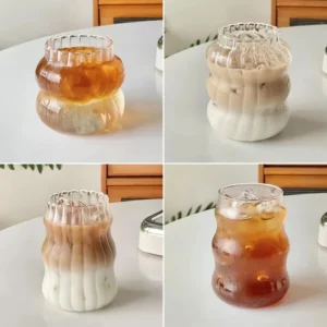 Creative Ins Glass Cup Heat-resistant Tumbler Transparent Tea Juice Milk Coffee Mug Home Water Glasses Cocktail Beer Glasses - Image 5